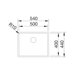 Zlewozmywak Blanco CLARON 500-IF stal Durinox z InFino 523 390